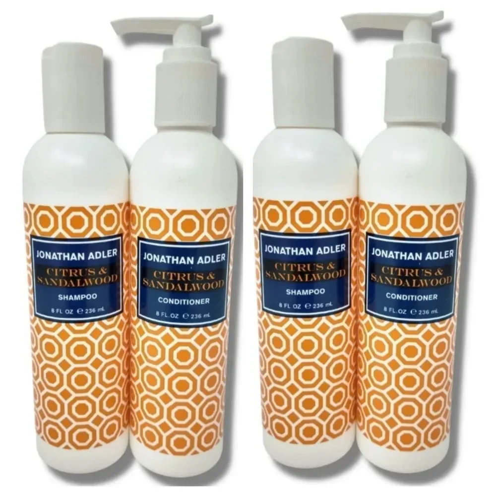 2 Jonathon Adler Citrus and Sandalwood Set Hair Shampoo and Conditioner Sets - Picture 7 of 7